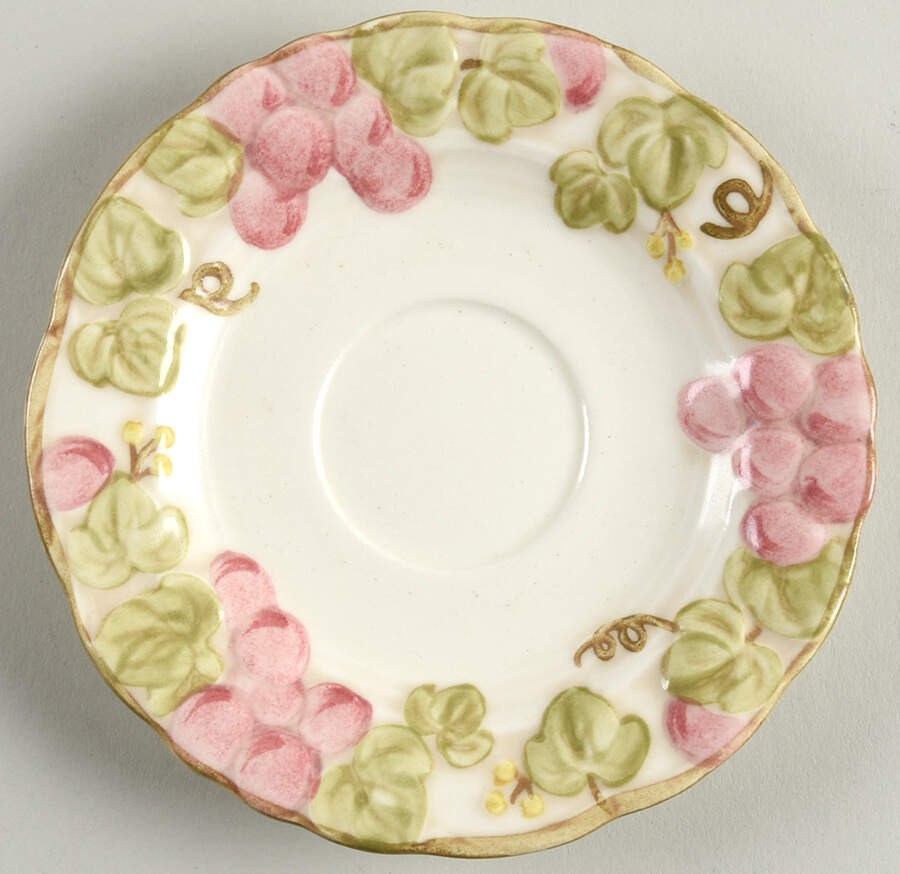 Vintage Pink Saucer by Metlox - Poppytrail - Vernon-1