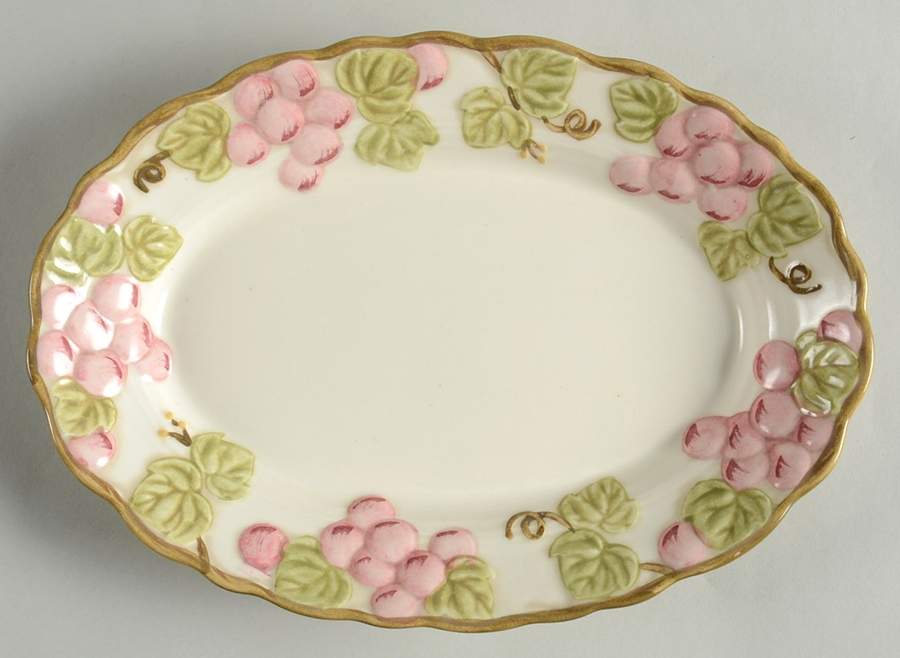 Vintage Pink 9" Oval Serving Platter by Metlox - Poppytrail - Vernon-1