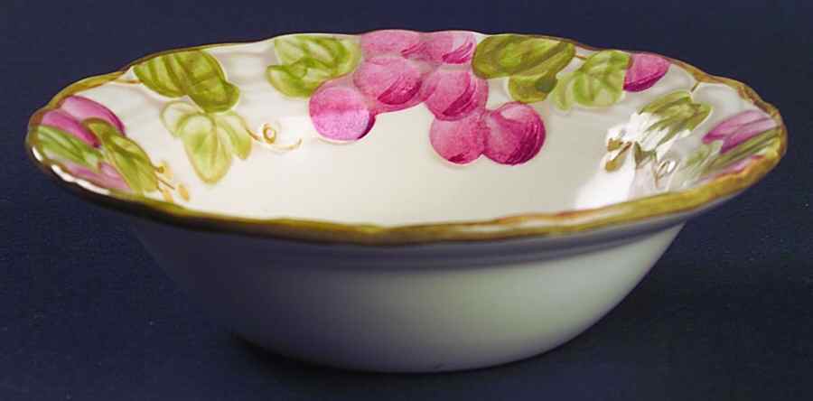 Vintage Pink Rim Fruit/Dessert (Sauce) Bowl by Metlox - Poppytrail - Vernon-1