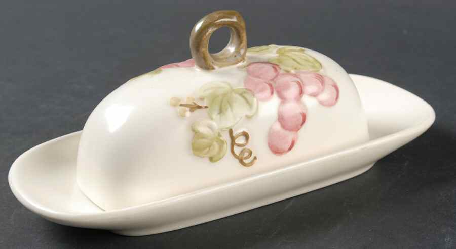 Vintage Pink 1/4 Lb Covered Butter by Metlox - Poppytrail - Vernon-1