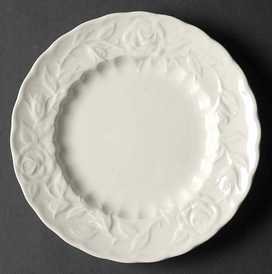 White Rose Bread & Butter Plate by Metlox - Poppytrail - Vernon-1