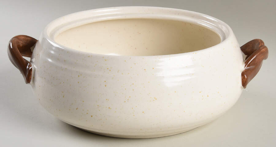 Woodland Gold Large Round Vegetable No Lid by Metlox - Poppytrail - Vernon-1