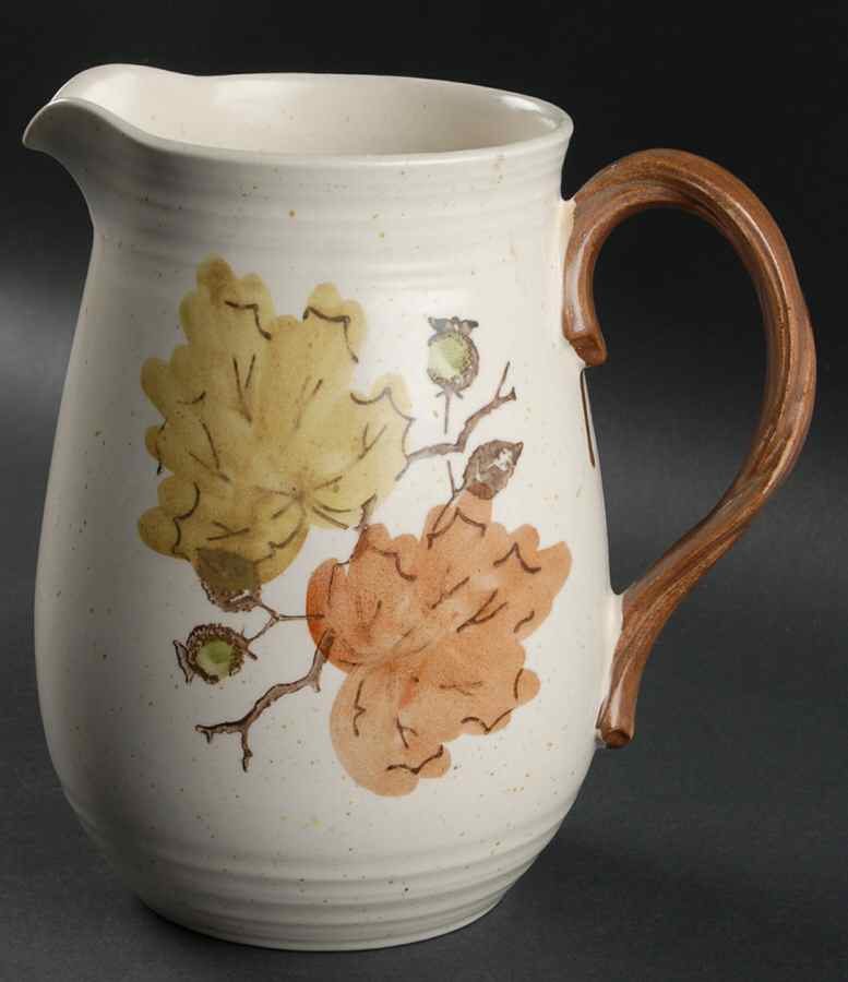 Woodland Gold 64 Oz Pitcher by Metlox - Poppytrail - Vernon-1