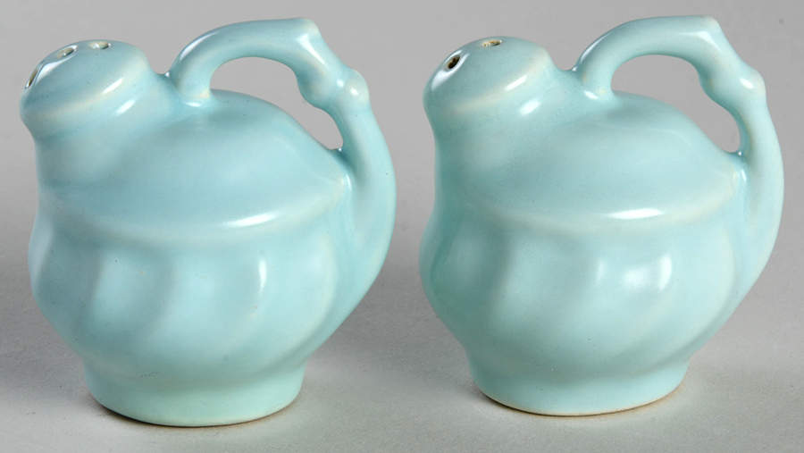 Yorkshire Celadon (Matte) Salt & Pepper Set by Metlox - Poppytrail - Vernon-1