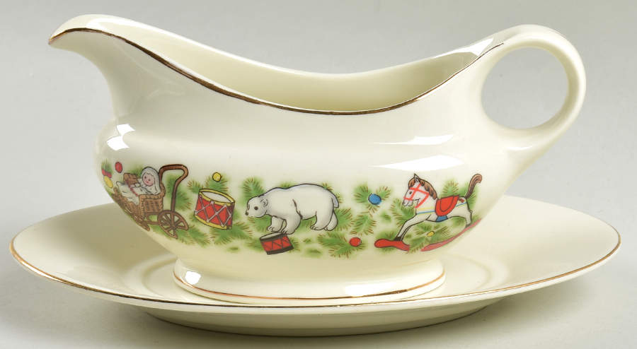 Toys For Tots Gravy Boat & Underplate by Marine Foundation-1