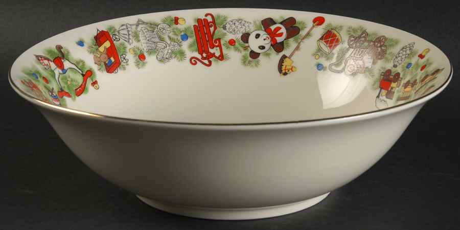 Toys For Tots 9" Round Vegetable Bowl by Marine Foundation-1