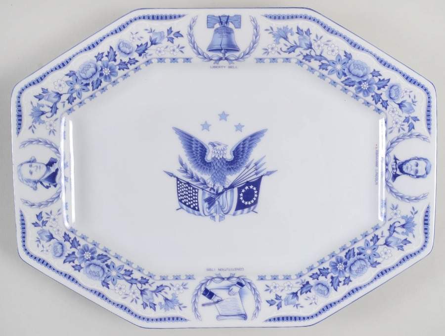 Freedom Forever 13" Oval Serving Platter by Midland Enterprises-1