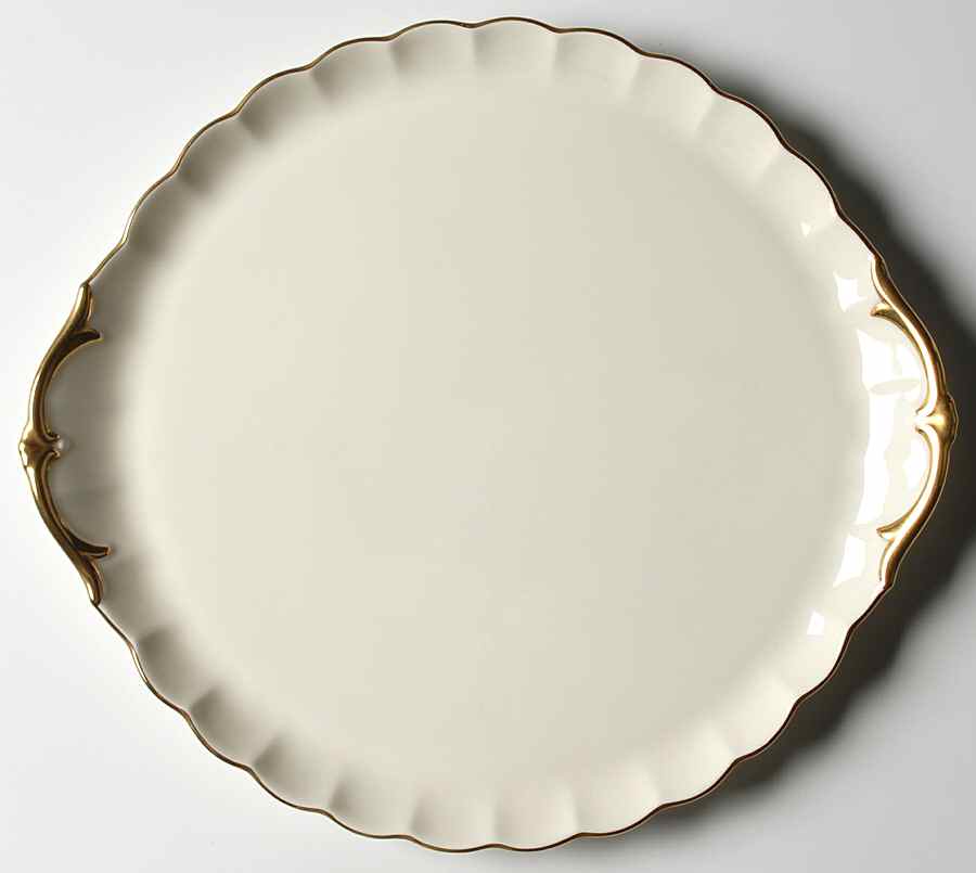 24 Karat Handled Cake Plate by Mikasa-1