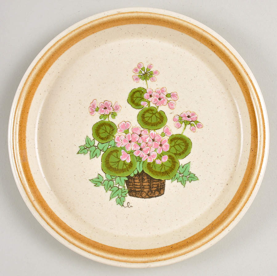 A Basket of Pinks Salad Plate by Mikasa-1