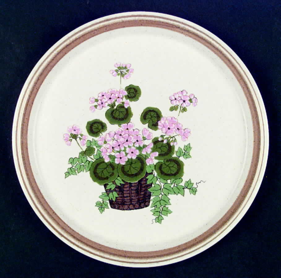 A Basket of Pinks Dinner Plate by Mikasa-1