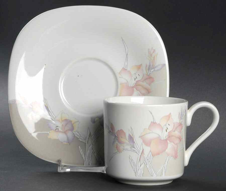 Acacia Flat Cup & Saucer Set by Mikasa-1