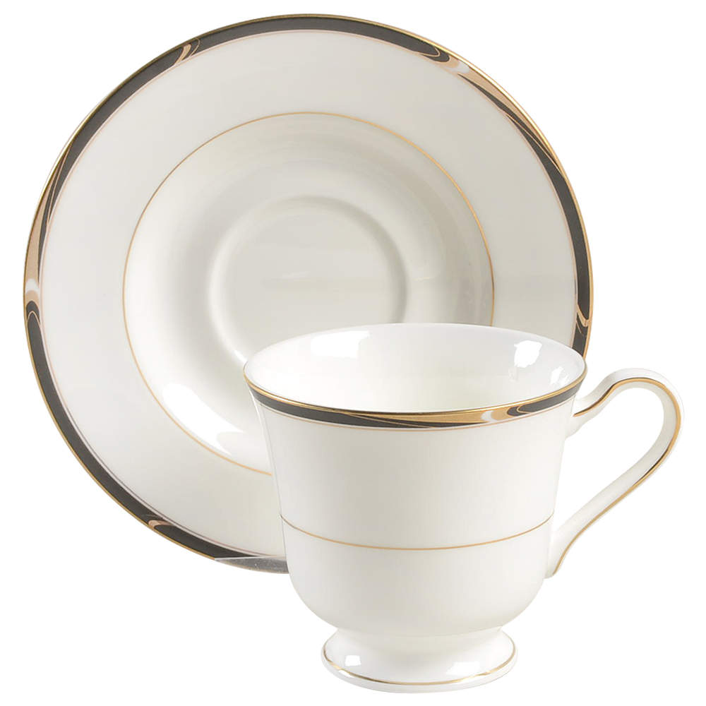 Academy Footed Cup & Saucer Set by Mikasa-1