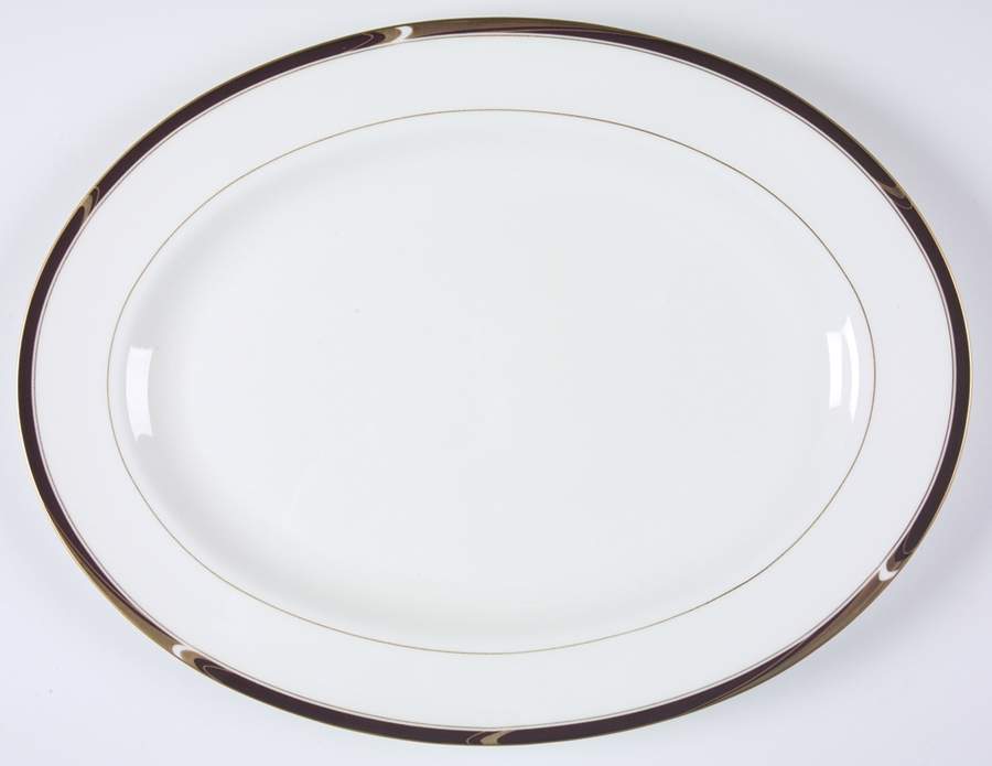 Academy 14" Oval Serving Platter by Mikasa-1