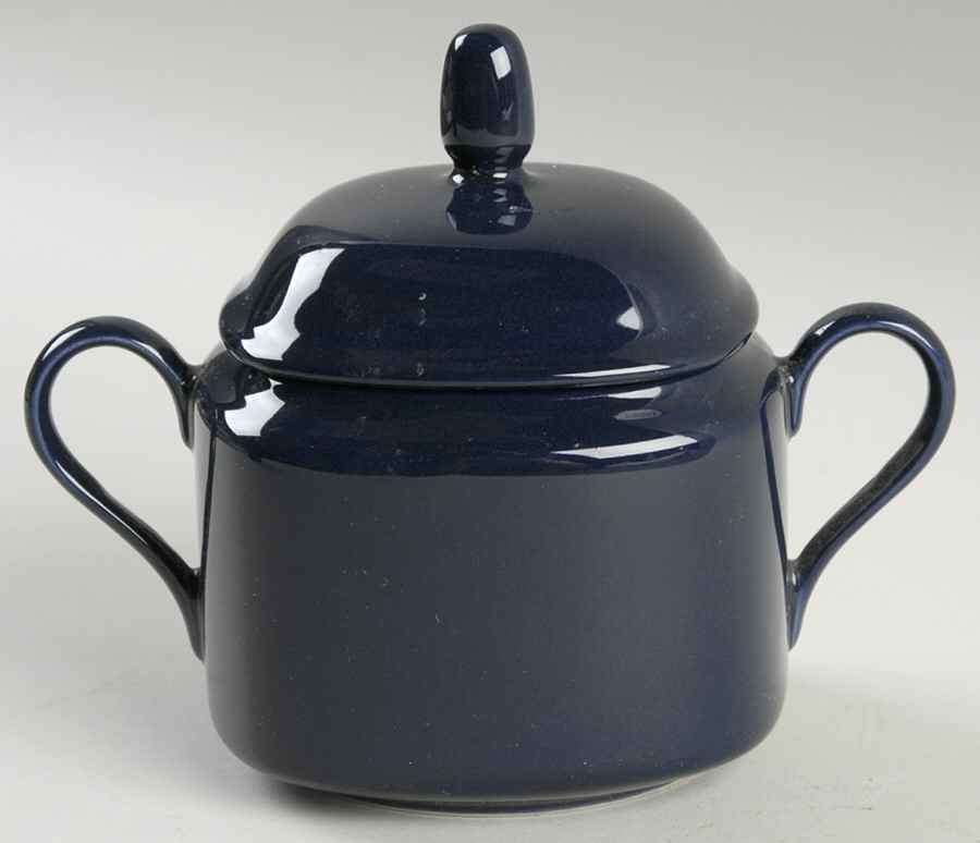 Academy Blue Sugar Bowl & Lid by Mikasa-1