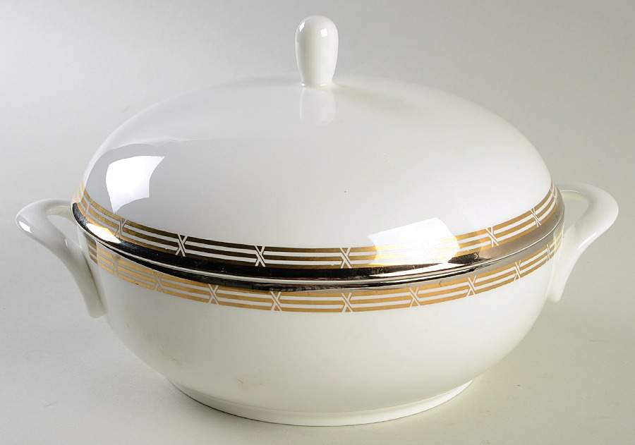 Accent Gold Round Covered Vegetable by Mikasa-1