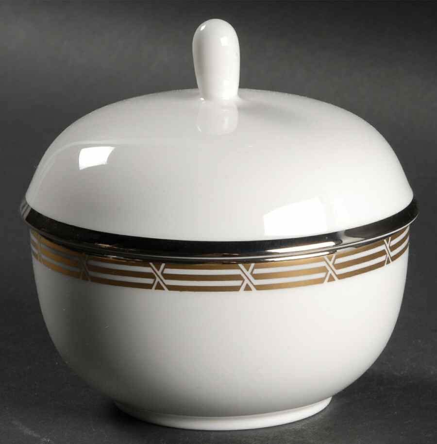 Accent Gold Sugar Bowl & Lid by Mikasa-1