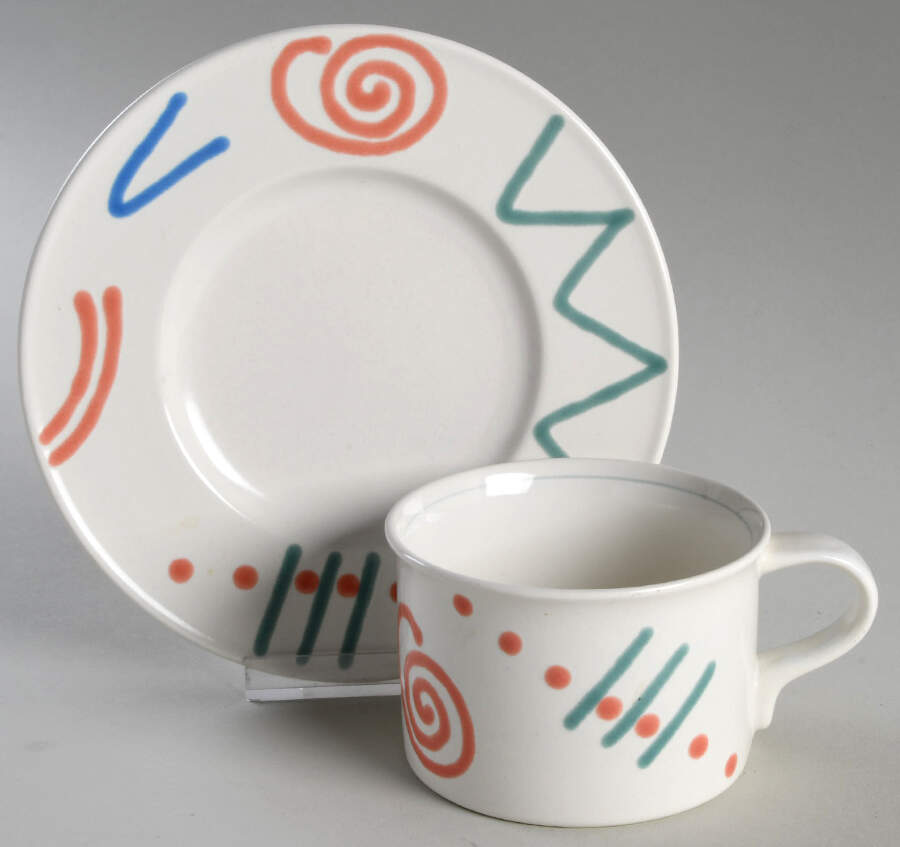 Acrylics Flat Cup & Saucer Set by Mikasa-1