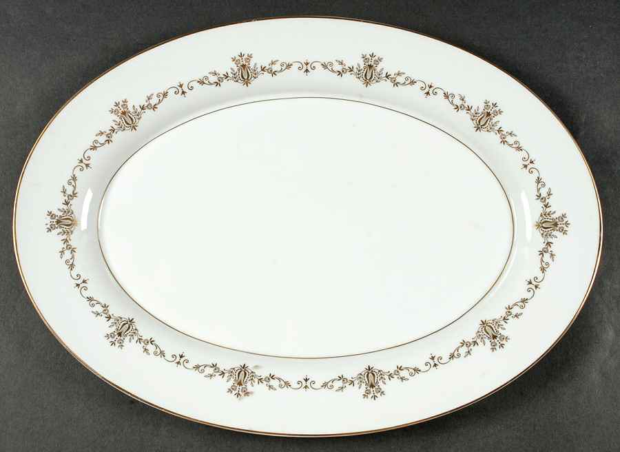 Adelaide 16" Oval Serving Platter by Mikasa-1