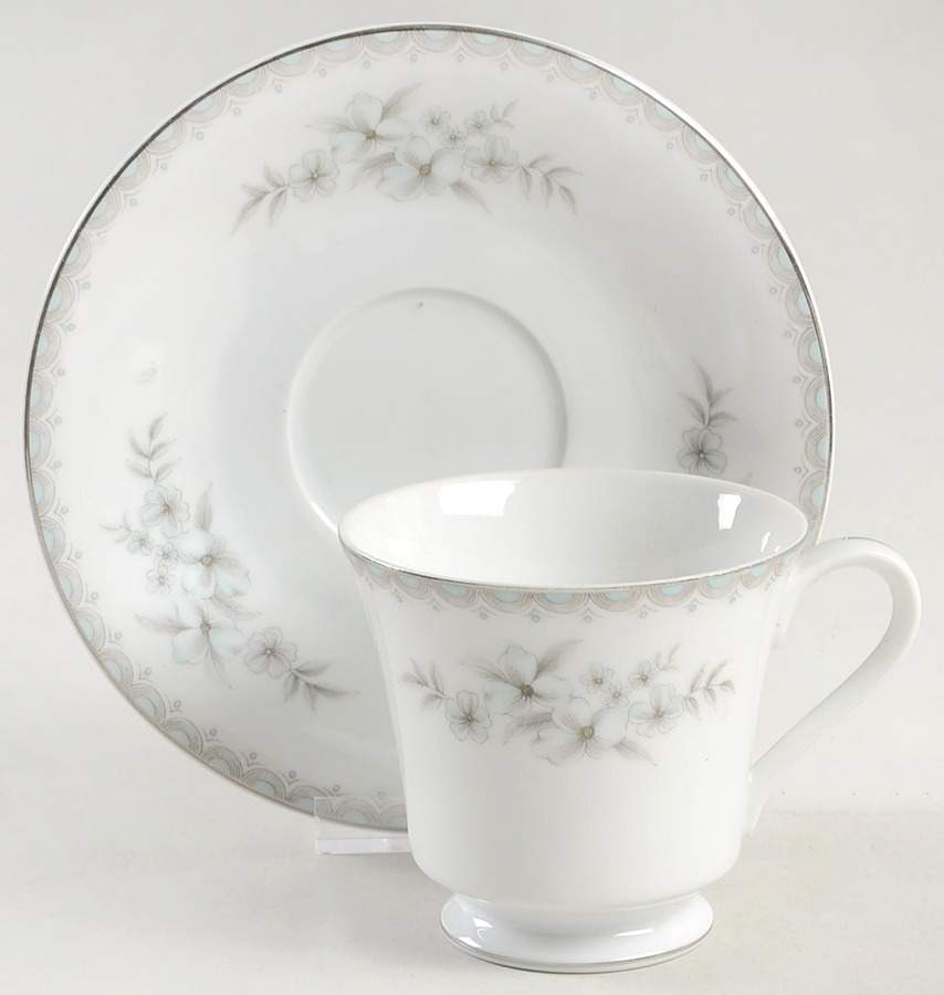 Alicia Footed Cup & Saucer Set by Mikasa-1