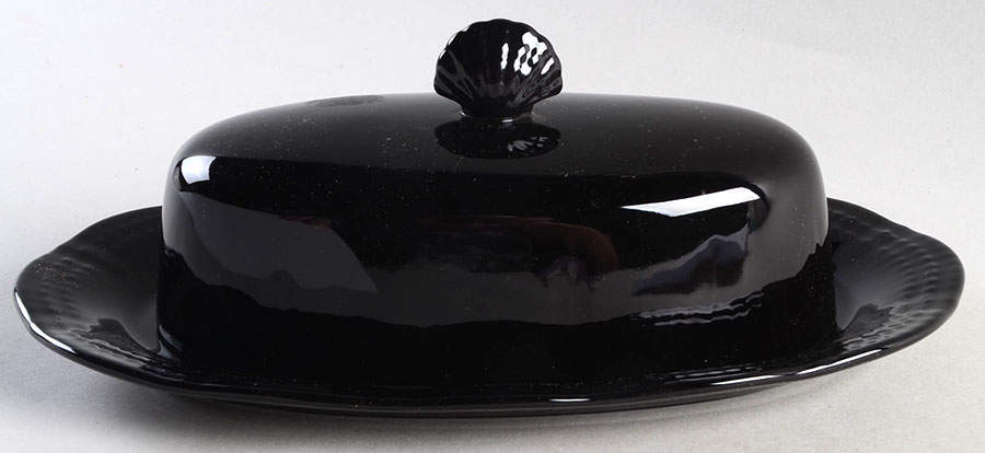 Allura Black 1/4 Lb Covered Butter by Mikasa-1