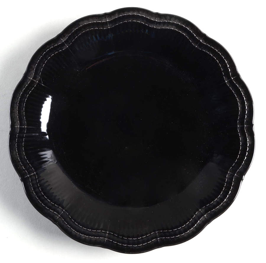Allura Black Salad Plate by Mikasa-1