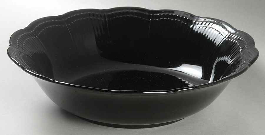 Allura Black 9" Round Vegetable Bowl by Mikasa-1