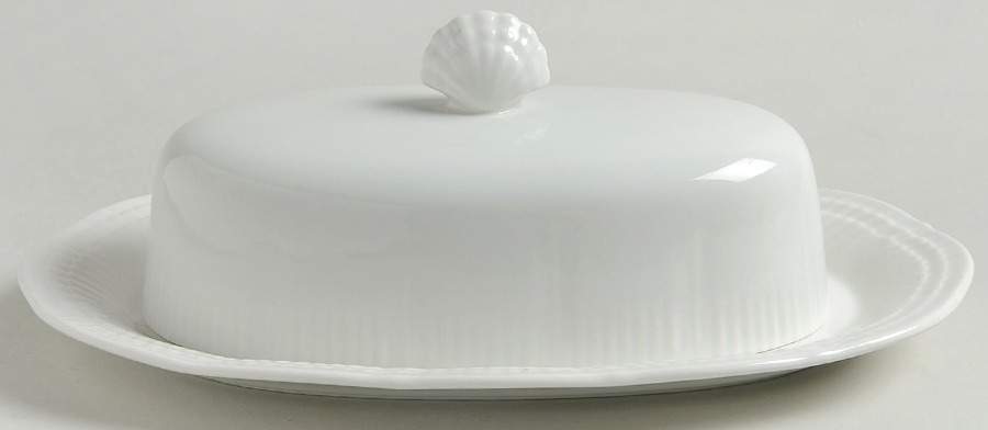 Allura White 1/4 Lb Covered Butter by Mikasa-1