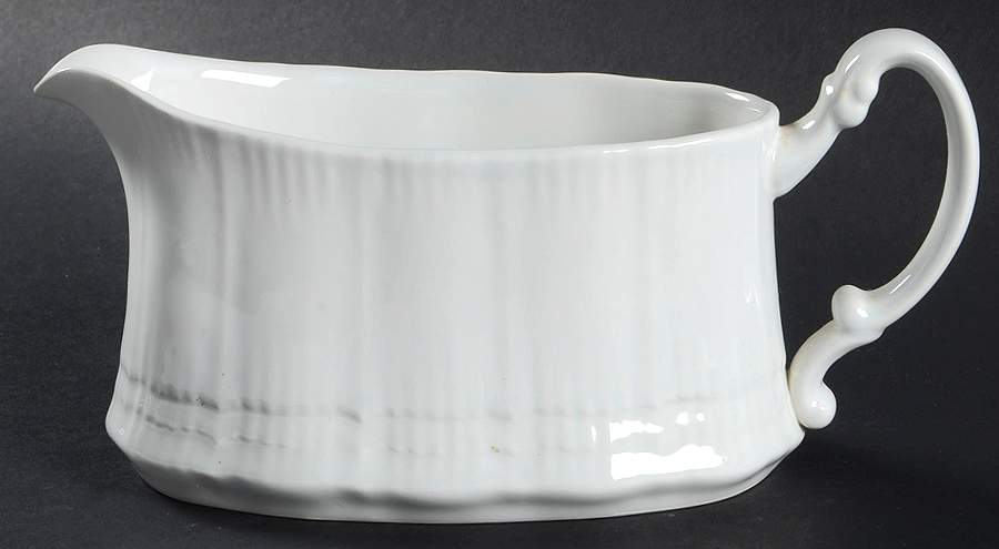 Allura White Gravy Boat by Mikasa-1