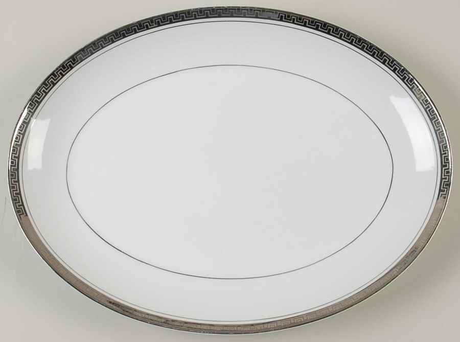 Alton 12" Oval Serving Platter by Mikasa-1