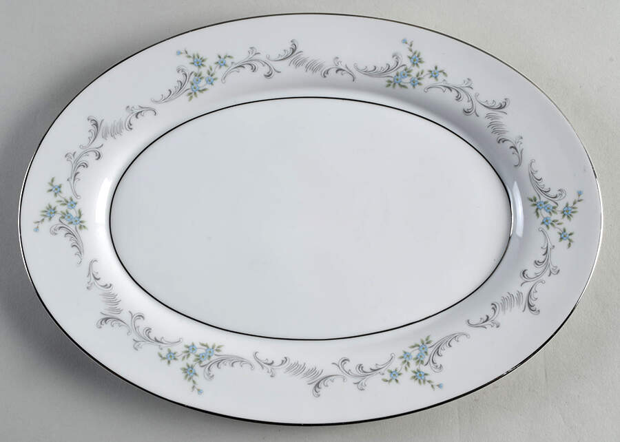Alyssa 12" Oval Serving Platter by Mikasa-1