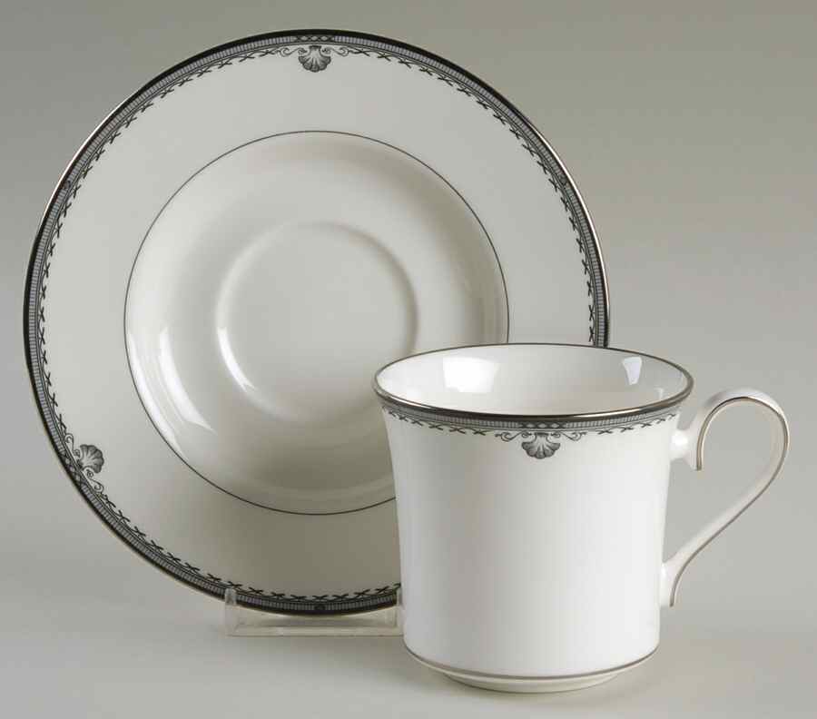 Amadeus Flat Cup & Saucer Set by Mikasa-1