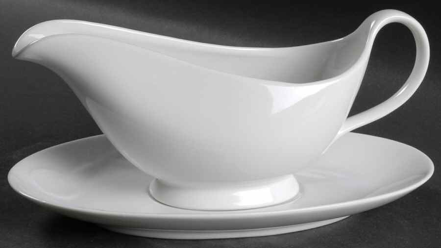 Ambiance Gravy Boat & Underplate by Mikasa-1