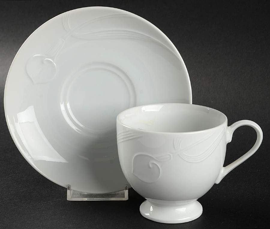 Ambiance Footed Cup & Saucer Set by Mikasa-1
