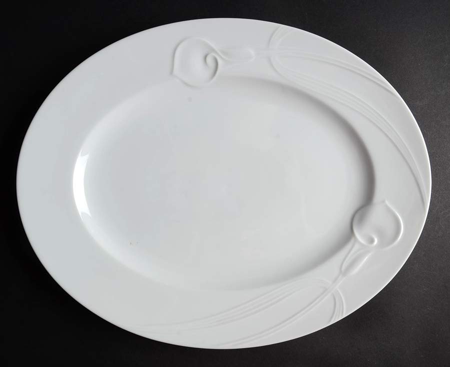 Ambiance 12" Oval Serving Platter by Mikasa-1