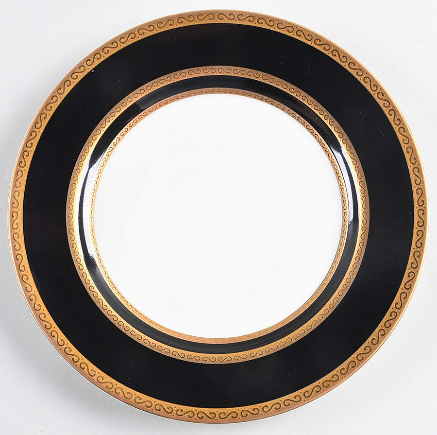 Ambassador Black Salad Plate by Mikasa-1