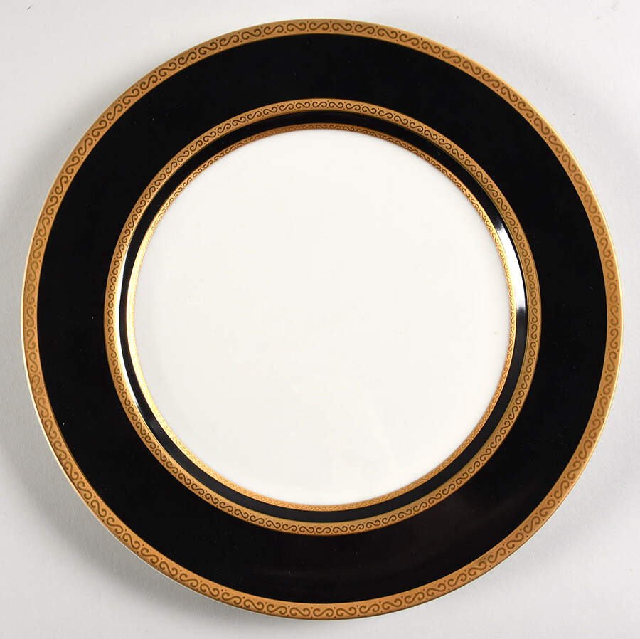 Ambassador Black Dinner Plate by Mikasa-1