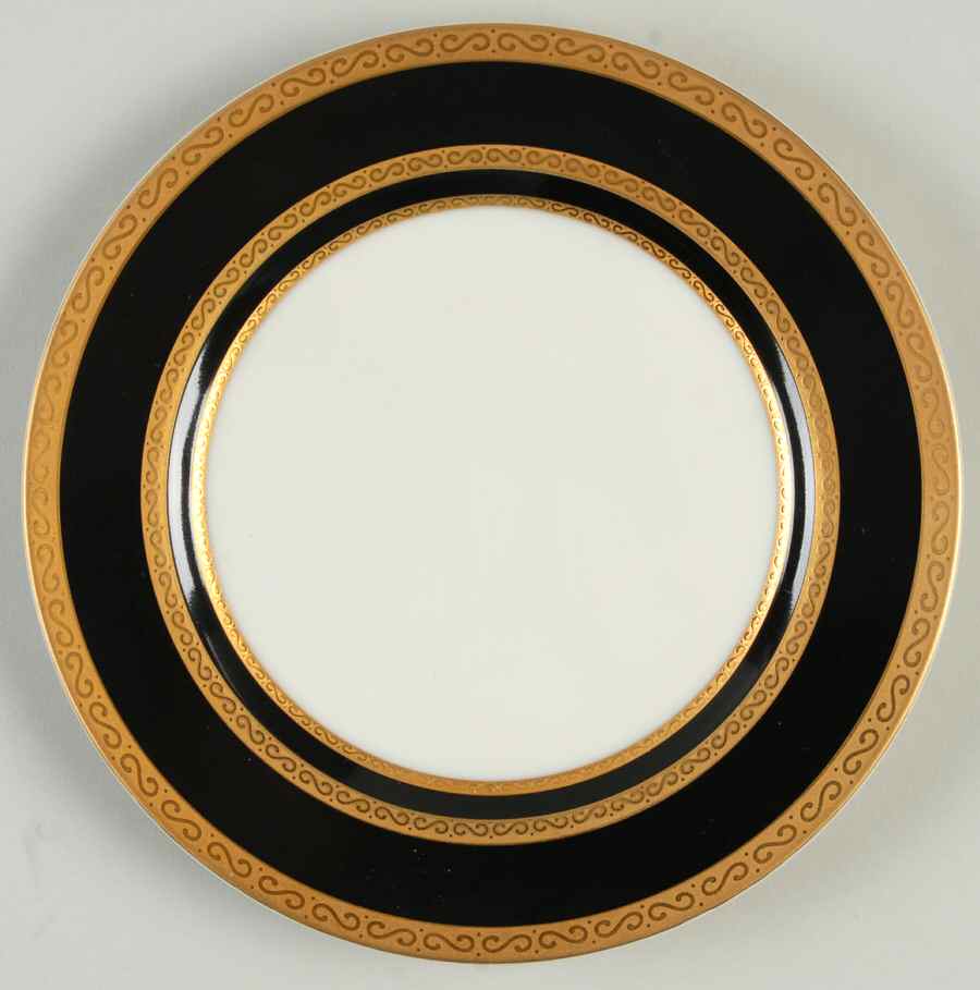 Ambassador Black Bread & Butter Plate by Mikasa-1