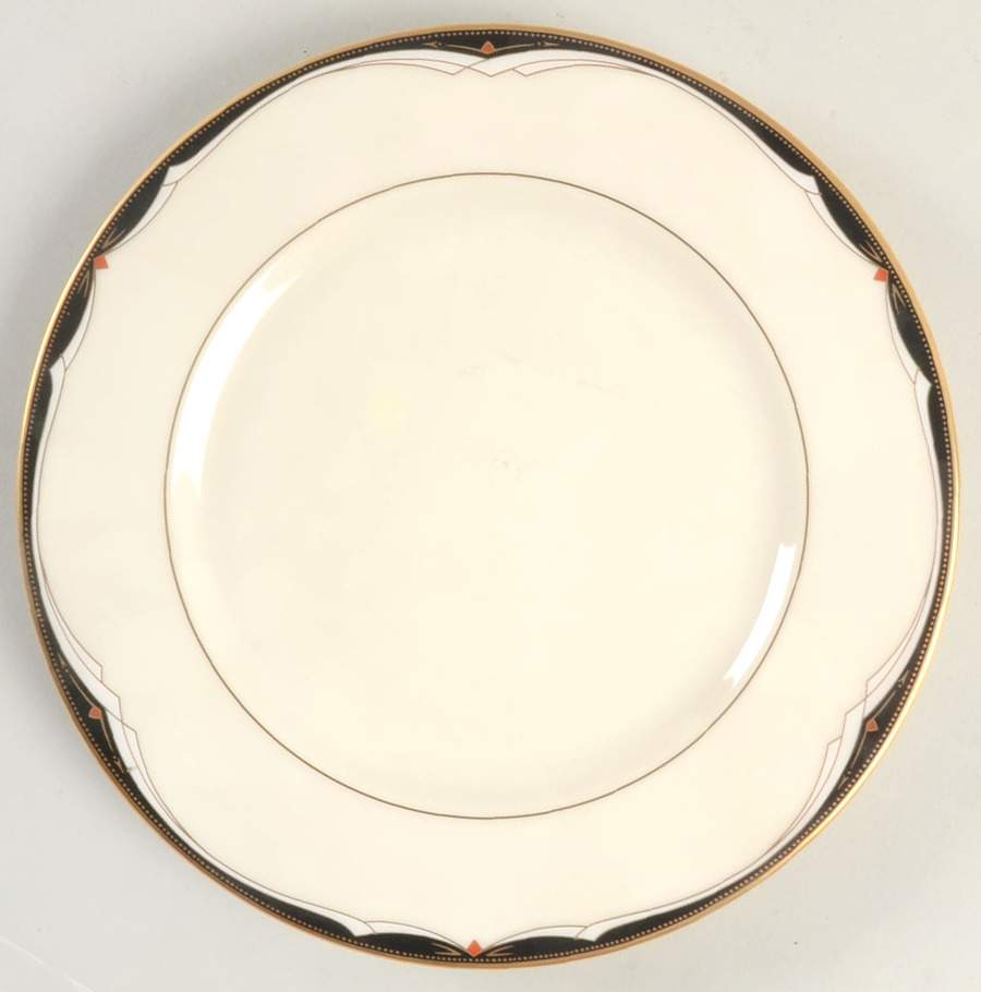 Ambassador Black Salad Plate by Mikasa-1