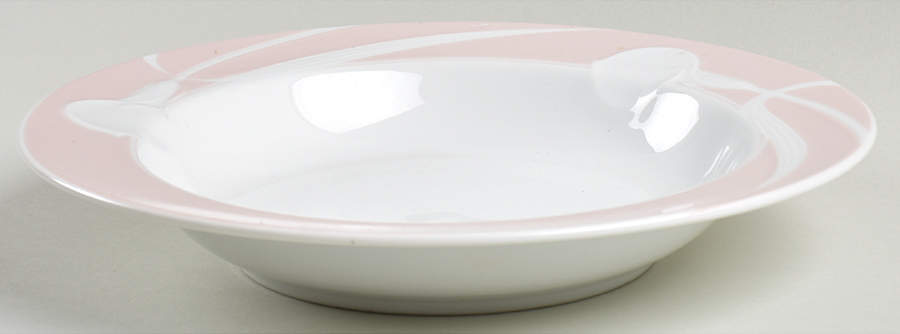 Ambiance Peach Large Rim Soup Bowl by Mikasa-1
