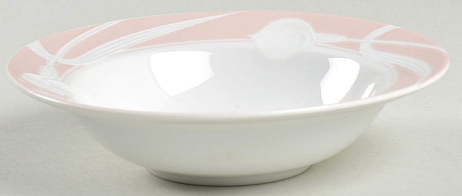 Ambiance Peach Rim Fruit/Dessert (Sauce) Bowl by Mikasa-1