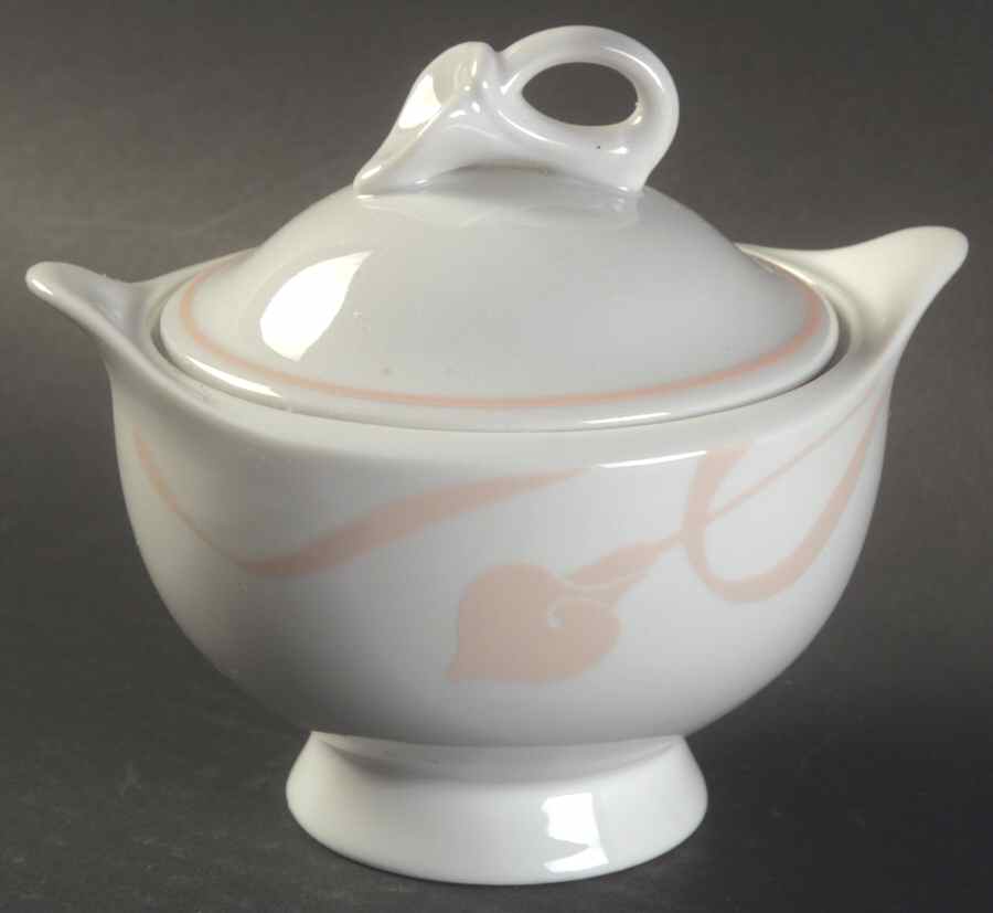 Ambiance Peach Sugar Bowl & Lid by Mikasa-1