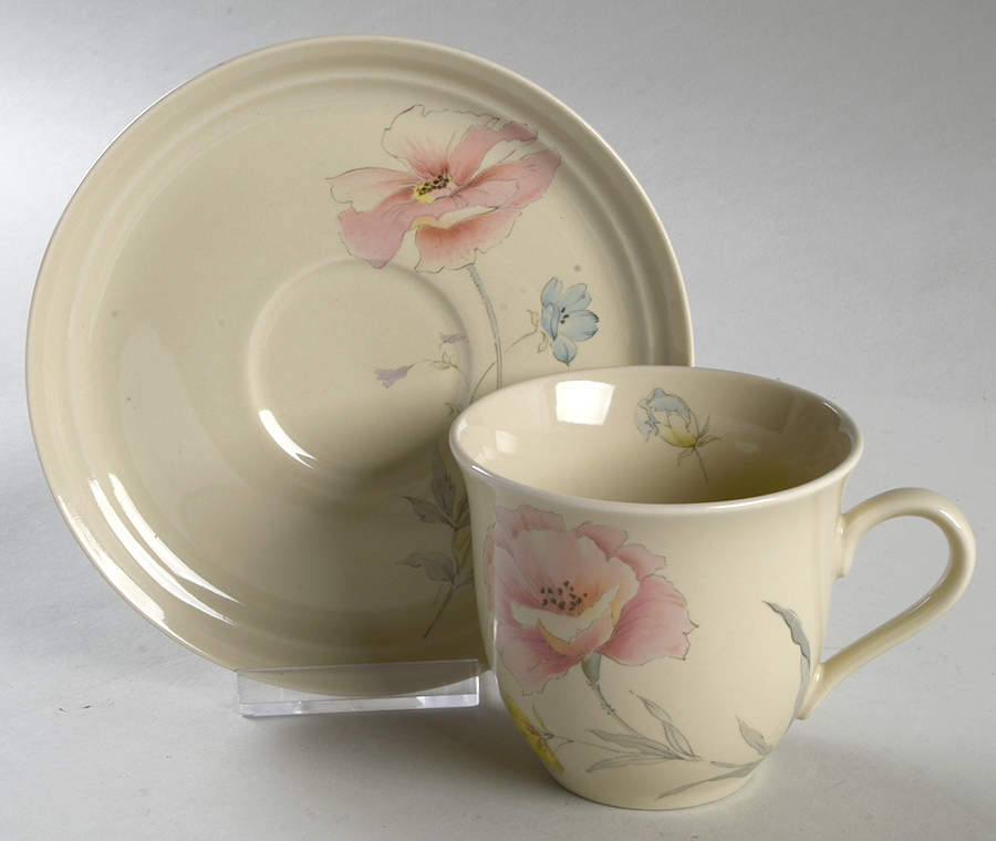 Ambrosia Flat Cup & Saucer Set by Mikasa-1