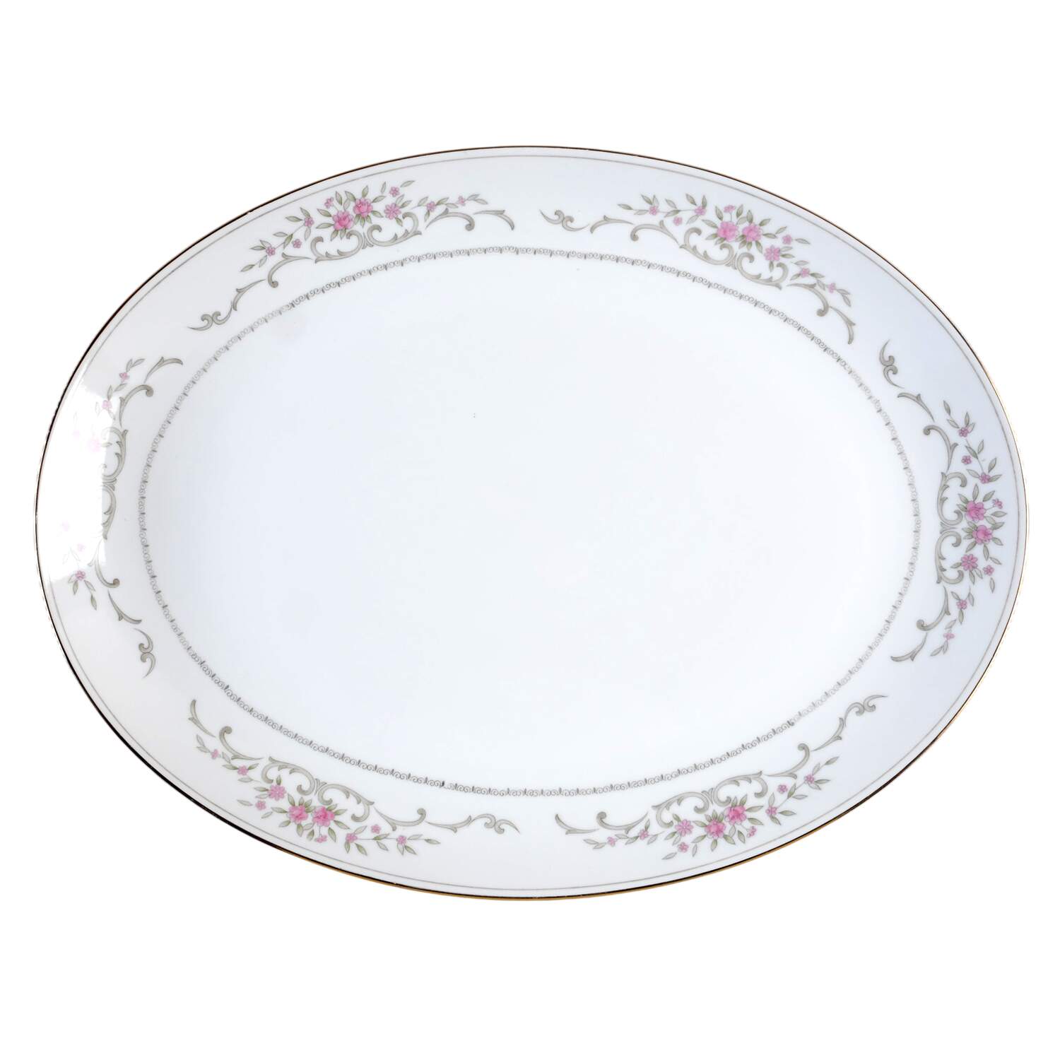 Amherst 16" Oval Serving Platter by Mikasa-1
