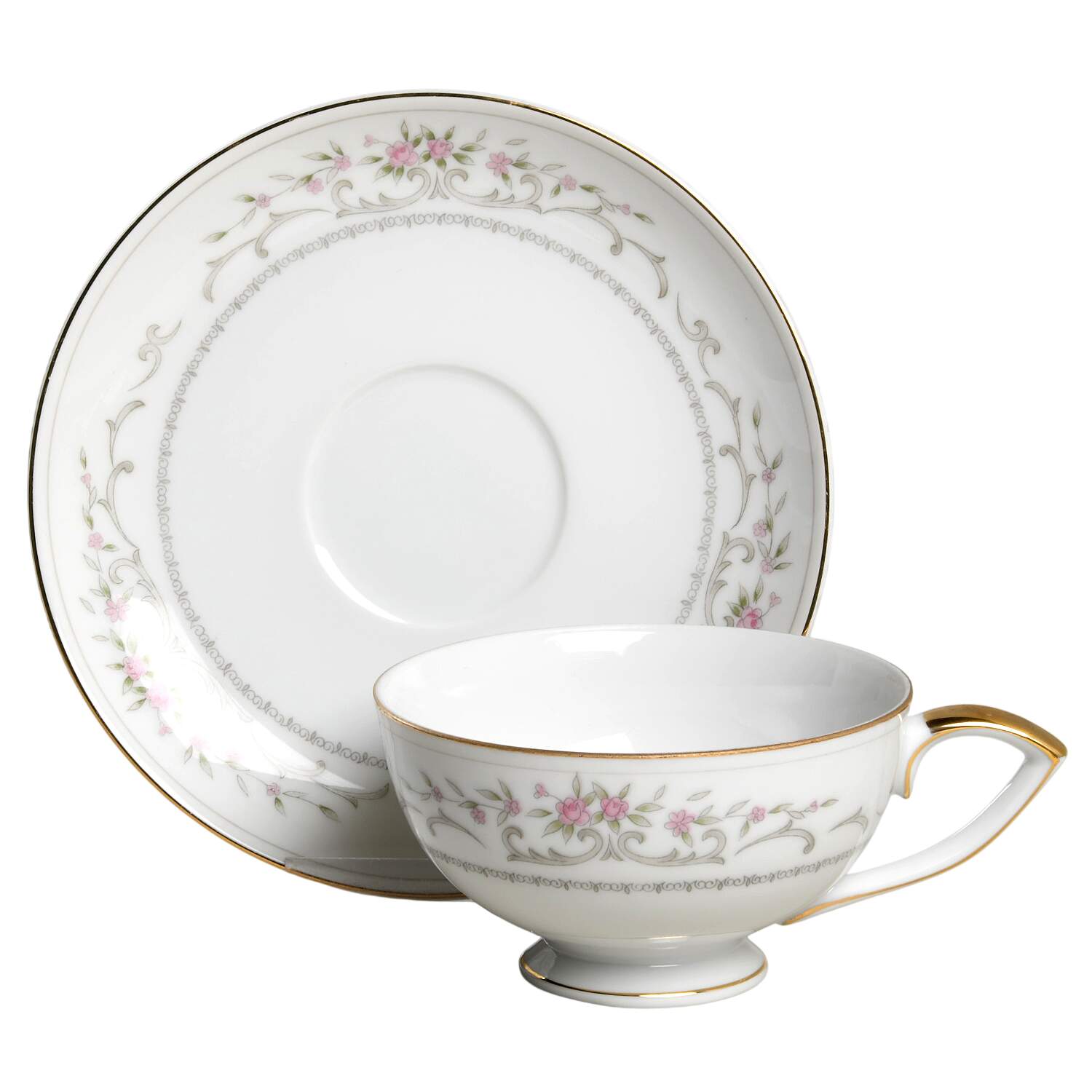 Amherst Footed Cup & Saucer Set by Mikasa-1