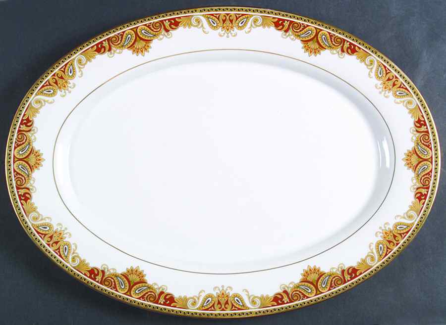 Amherst 16" Oval Serving Platter by Mikasa-1