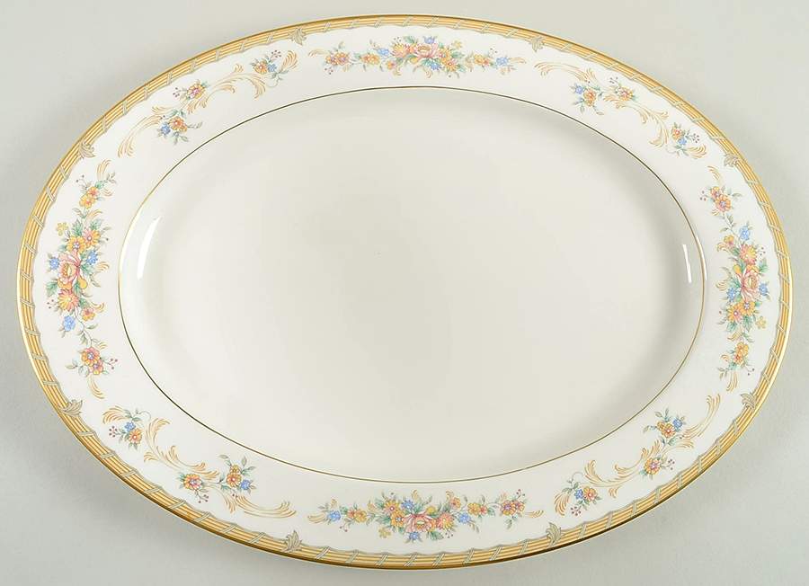 Amherst 17" Oval Serving Platter by Mikasa-1
