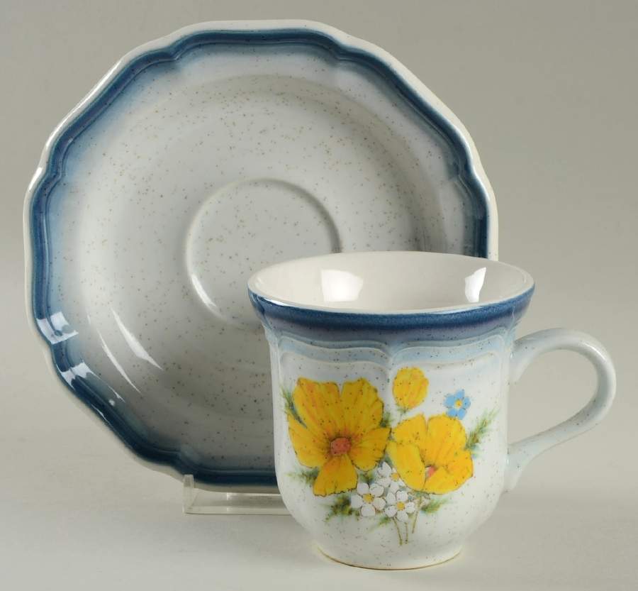 Amy Flat Cup & Saucer Set by Mikasa-1