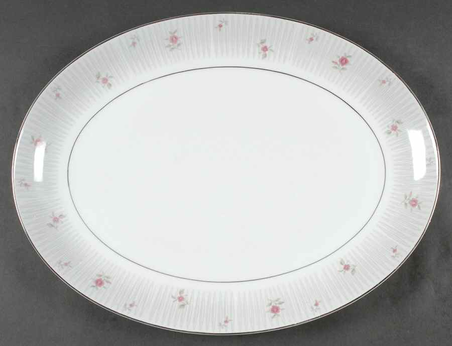 Amy 16" Oval Serving Platter by Mikasa-1