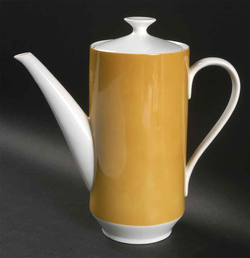 Antique Gold Coffee Pot & Lid by Mikasa-1