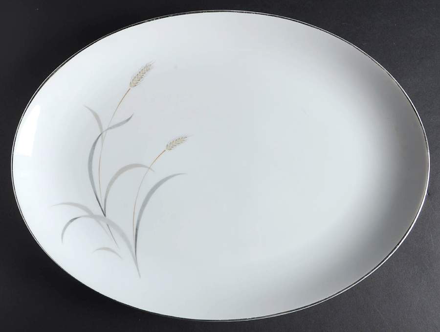 Angela 16" Oval Serving Platter by Mikasa-1